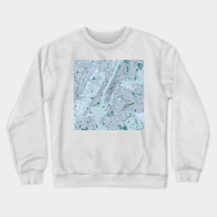 New York City Map |  I Love New York | Map of New York City Crewneck Sweatshirt